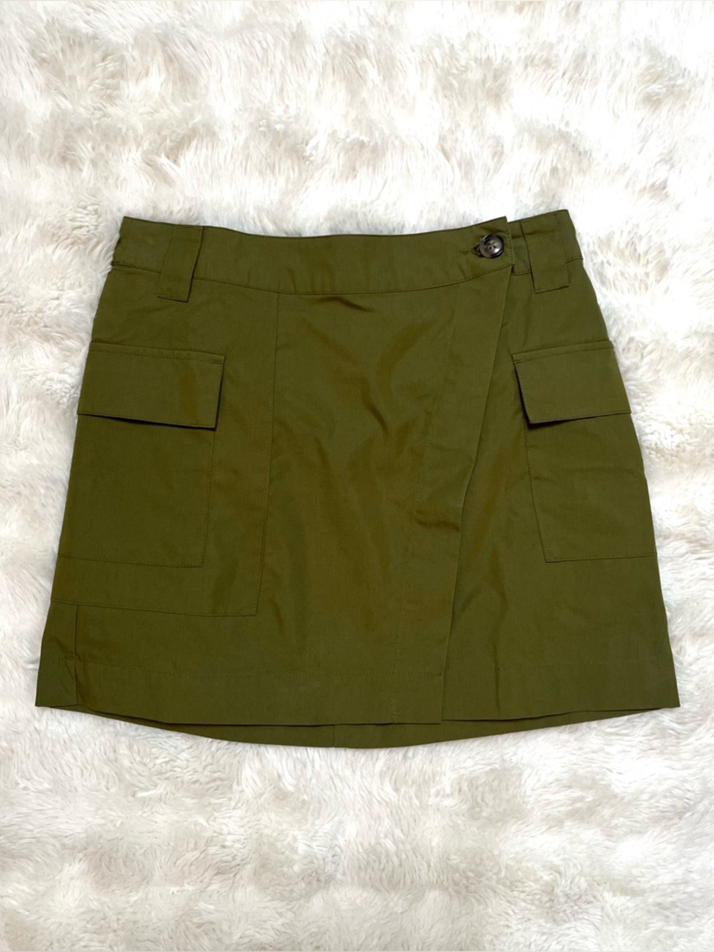 Future Collective Army Green Mini Skirt